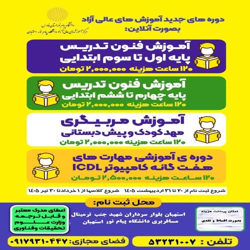 آموزش فنون تدریس و مدیریت کلاس پایه اول تا سوم -استهبان
